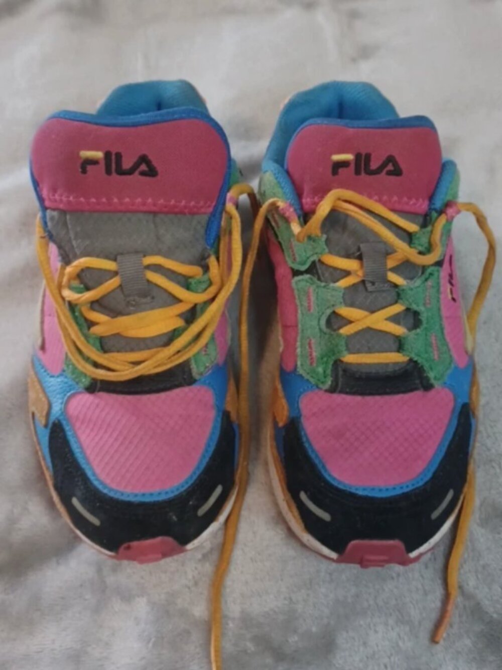 Fila Sneakers US 6 Multicolor Pink Blue Green 5CM01287-693